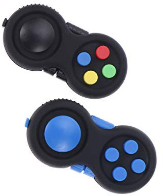 Gadpiparty 2stücke Gamepad Stressbewältigungsspielzeug Fidget-Spielzeug Mit Funktionen Wippen Drehen Kippen Klicken Und Massage rutschfeste Und Griffige Oberfläche Leicht Und Klein Für Hosent