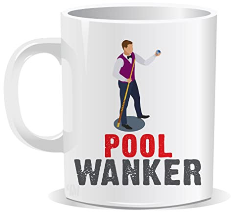 Perfect Mugs Pool Wanker Mug - Sarcastic Humour Rude Gift for Friend, Sports Game Lover, Adult - Christmas Birthday Secret Santa for Men, Tea Coffee Him Brother - Hilarious Novelty Funny