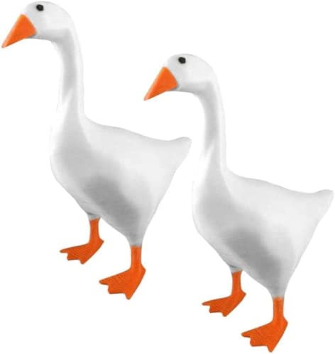 Eivdru 2 portachiavi magnetico a forma di oca, porta chiave magnetica stampata in 3D, decorazione per la casa con scultura animale, portachiavi magnetico per chiavi e occhiali