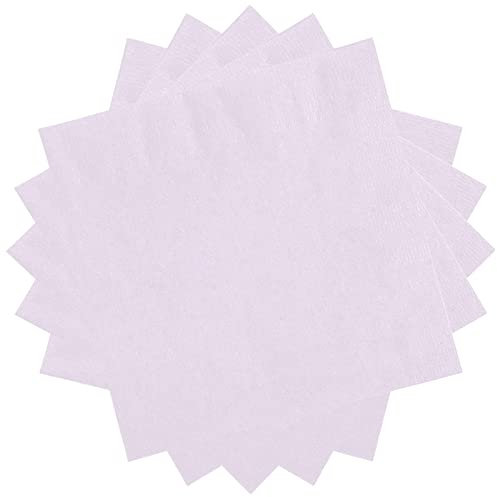 POPOYU 20 Pièces Serviettes Papier Lilas,Table Papier Serviette Joyeux Anniversaire,Serviettes de Fête Serviette de Table en Tissu Serviette Papier Mariage pour Cocktail,Boissons,Restauration