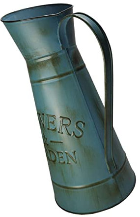 Yardwe Jarrón Decorativo con Diseño de Flores Retro para El Hogar La Oficina Y El Jardín