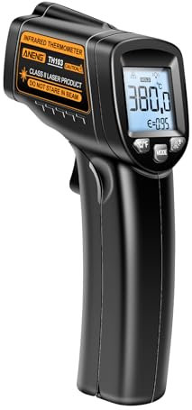Lechnical TH103 Termometro a infrarossi senza contatto -20°C~380℃ Schermo a colori retroilluminato Termometro a infrarossi Termometro industriale LCD Tester di temperatura IR portatile da cucina ad