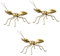Cabilock 3 STK Ameise Gartendekoration Goldrand Golddekor Figur bürodeko büro Dekoration Spielzeuge Ornament goldenes Ameisendekor Tischschmuck Insekt Statue Wandbehang Metall 3D schmücken