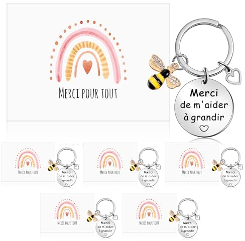 Otuuz 6 Sets Cadeaux pour Maîtresse d'École Cadeau Crèche Fin d'Année