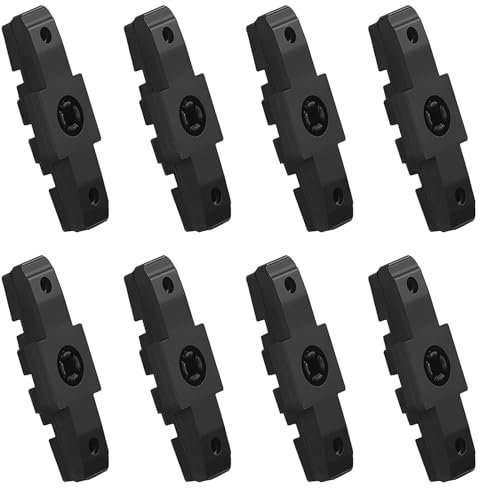 Oiieco Bremsbeläge 8 Stück für Magura HS11/HS22/HS24/HS33/HS66, Fahrrad Bremsbelag, Geräuscharme Bremsklötze für Felgenbremse, Hochwertige Bremsschuhe, Schwarz