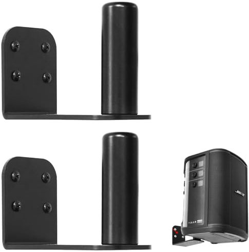 Aokicase Lot de 2 supports de haut-parleur compatibles avec Bose S1 Pro+, support mural Bose S1 Pro+, pour systèmes de haut-parleurs domestiques (noir)
