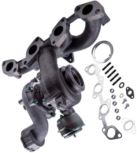 WUYDKEL Auto Turbolader Kompatibel Mit Seat Für Leon 2.0 Für TDI 2005 2006 2007 Auspuff Turbo Turbolader 03G253019H 756062-1 Turbine Turbo Compressore