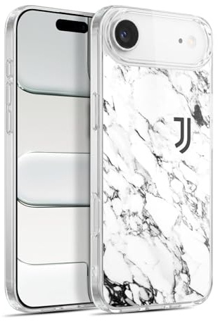 Head Case Designs Offizielle Juventus Football Club Weiss Marmor Gel Handyhülle Hülle [Militärischer Schutzgrad] Kompatibel mit Apple iPhone 17 Air