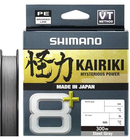 Line Kairiki 8+ - 300m 0.10mm 7.3kg Grey