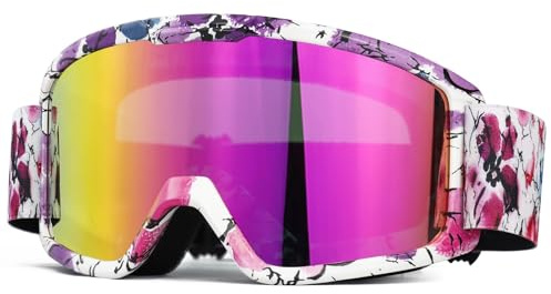 SPOSUNE Ski- & Schneebrille - Winddicht, Anti-Beschlag, UV-Schutz für Damen & Herren | Dirt Bike, Motorrad, ATV, Offroad, OTG