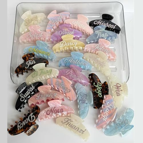 Haarklammer mit Gravur, personalisierbar, personalisierbar, Brautjungfergeschenk, Hochzeitsgeschenk (1 Stück)