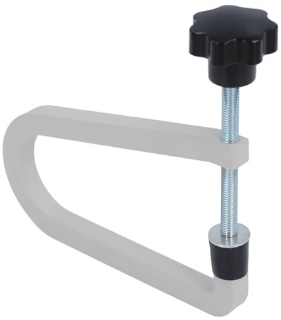 Yechiry Deep Throat U Clamp Durable Cast Steel Easy Adjustment for Acoustic Guitar Bridge Repair Guitarists (R258 Gray)
