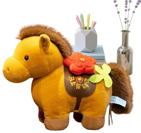 higyee Kuscheltier Stofftier | 20 cm PlüschIm Traditionellen Design,Weiches Kleines Kuschel,Geschenk Für Erwachsene Mädchen Kinder Zu Neujahr Geburtstag Party Mitbringsel