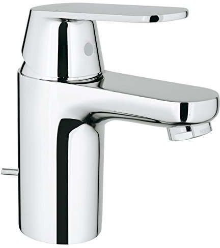 Grohe 32825000 Miscelatore Monocomando per Lavabo Eurosmart con scarico a saltarello, Standard,Cromo, S