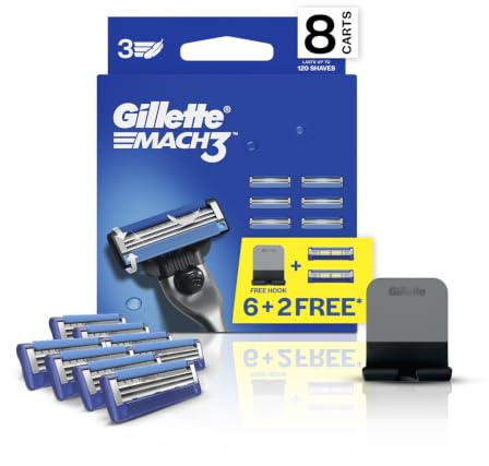 Gillette Mach3 Brand New Blades/ cartridges - 8 blades