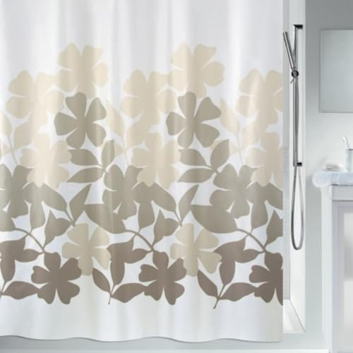 Spirella Textil-Duschvorhang Fleury Taupe-beige, beige, 180x180cm