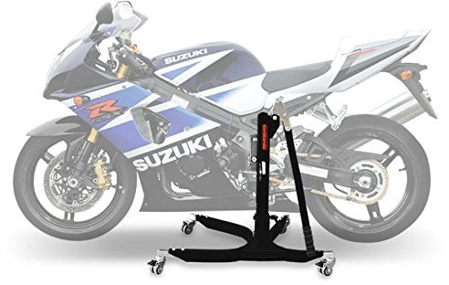 CS Power Classic-Zentralständer kompatibel mit Suzuki GSX-R 1000 03-04 Schwarz Matt