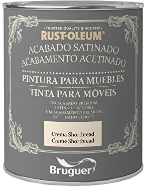 Rust-Oleum Bruguer Pintura para Muebles Satinado Crema Shortbread 750 ml