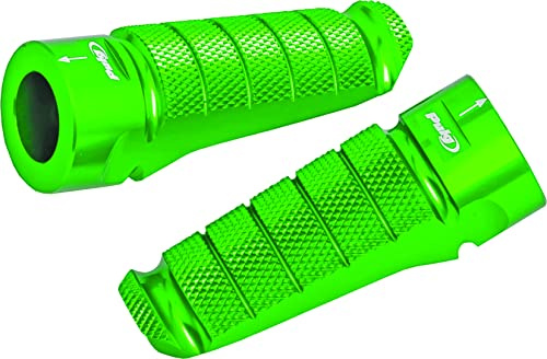 Puig 6301V Foot Pegs Set Racing Model, Green