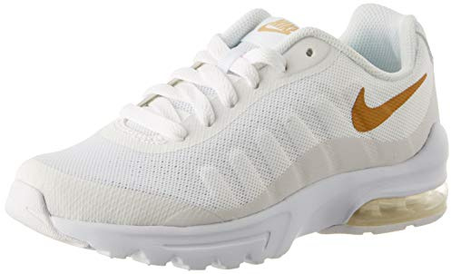 Nike Nike Air Max Invigor (gs), Herren Laufschuhe, Mehrfarbig (White/Metallic Gold 100), 38.5 EU
