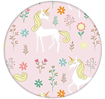 rosa schöne Kinder Tapete zum Träumen mit magischen Einhörnern passt zu Little Greene GMM Kinderzimmer Vliestapete für schöne Räume (H: 1,5m B: 46.5cm)