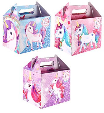 The Harlequin Brand 24 x Unicorn Party Treat / Lunch Boxes