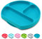 Baby Dröm Suction Plates for Babies, Toddlers, Silicone Placemats for Kids That Stick to High Chair Trays and Table, Baby Dishes - Kids Plates (Turquoise+PinkBibs)