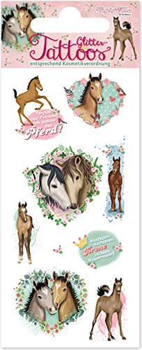 Tapirella Tattoo * Pferde & FOHLEN * vom Mauder-Verlag | 49035 | Kindertattoo Kinder Geburtstag Mitgebsel Tiere Aufkleber