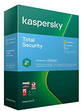 Kaspersky Total Security 2022 (5 Postes / 1 An)