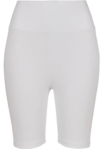 Urban Classics Damen Ladies Radler-Hose High Waist Cycle Yoga-Shorts, White, XXL