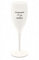 Koziol CHEERS No. 1 Sektglas 100ml (CHAMPAGNE IS ALWAYS THE ANSWER)