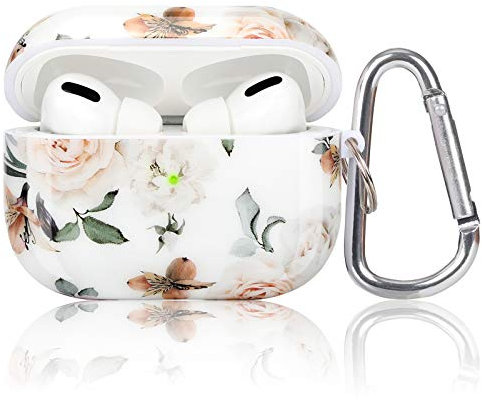 AirPods Pro 2. Generation/1. Generation Case-Koreda, niedliches bedrucktes Design, harte Hülle für Airpods Pro 2, stoßfeste Schutzhülle für Airpods Pro (2023/2022/2019) mit Schlüsselanhänger für