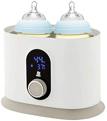 Calentador de biberones, esterilizador de vapor de botella 2 en 1, constante inteligente de 40,, pantalla LED Calentador de alimentos con calentador de biberones rápido, apto para todos los biberones