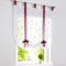 BAILEY JO Raffrollo mit Schlaufen Band Raffgardinen Voile Transparent Stickerei Vorhang 1er-Pack (BxH 80x140cm, Beere)