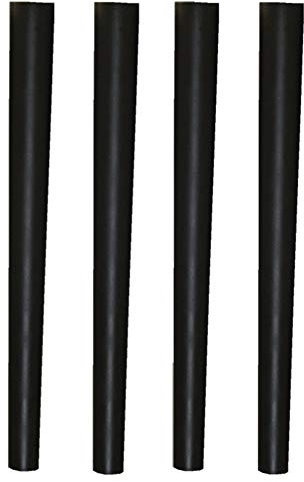 MANG Holz Möbelfüße Tischbeine Konisch Massivholz Küche Esstisch Möbelbeine DIY 50cm 60cm 70cm 75cm Tischfüße Schwarz Weiß 4 Stück