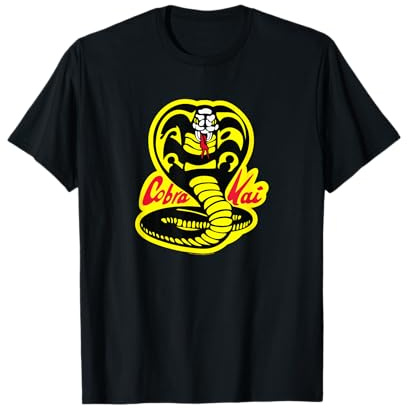 Cobra Kai Front and Back Sweep the Leg and Cobra Logo Show T-Shirt