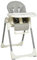 HOMCOM Foldable Baby High Chair Convertible Feeding Chair Height Adjustable with Adjustable Backrest Footrest and Removable Tray 5 Point Safety Harness for Kids 6-36 Months Grey