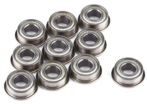 Flanschkugellager, Kugellager Flansch, 10 Stück F686ZZ 6 * 13 * 5 mm Mini Metallstahl Doppelgeschirmte Flanschkugellager