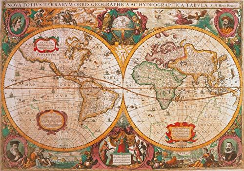 Brandsseller Puzzle - Alte Karte 1000 Teile