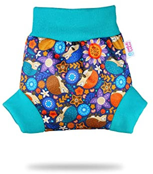 Petit Lulu Pull Up PUL Überhose Größe XXL | wasserdicht Schlupfüberhose für Höschenwindeln | Stoffwindeln | Wiederverwendbar und Waschbar Schlupfhose | Hergestellt in der EU (Igel)