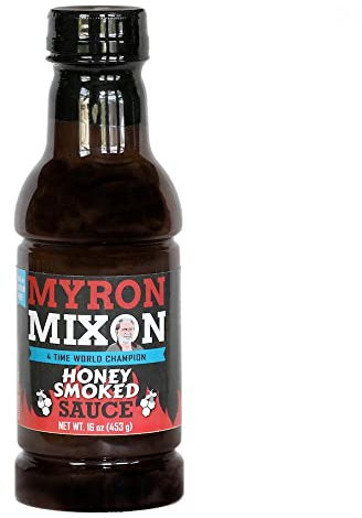 Myron Mixon BBQ Sauce | Honey Smoked BBQ | Champion Pitmaster Recipe | Gluten-Free BBQ Sauces, MSG-Free, USA Made | 16 Oz Bottle