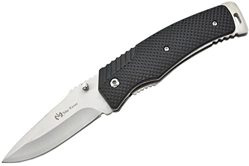MAX KNIVES - MK120 - Lame en acier 440C - Fermeture liner-lock - Couteau de survie pour camping, chasse, pêche et randonnée - Couteau pliant manche composite