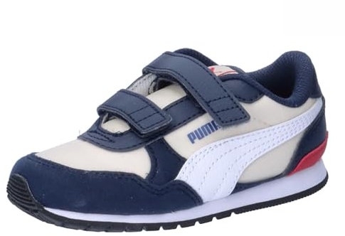 PUMA Unisex Kids St Runner V3 Nl V Inf Zapatillas, Sugared Almond Puma White Club Navy Club Red Cobalt Glaze, 21 EU
