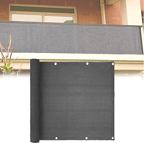 zktoermn Balkon Privacy Screen, Reißfestigkeit Gartenzaun Mit Öse Kabelbinder Mit Reißverschluss Enthalten für Veranda Deck Outdoor Hinterhof Patio Balconys (Farbe : Gray-A, Größe : 1.2x20m)