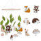 Mobile Waldtiere,MobileBaby,Mobile Filz,Mobile Wickeltisch,Mobile Baby Wald,Mobile Tiere Baby,Baby Mobile für Bett,Neugeborenen Geschenk Für Baby