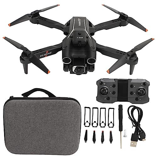 Faltbare Quadcopter-Drohne, K9 FPV RC Quadcopter mit 1080P 4K HD Daul-Kamera, 20 Minuten Flugzeit, Intelligentes Schweben und Hindernisvermeidung, 50-Fach Zoom-WLAN-Drohne