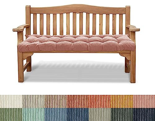 PHUSTJKL Bankauflage Bankkissen Stuhlkissen 150X40X6CM rutschfeste Gartenbankkissen Bankpolster Rückenkissen Schaukel Sitzkissen für Outdoor Indoor Gartenmöbel Terrasse Drinnen-Rosa
