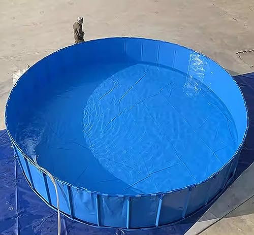 Piscina Fuori Terra/ Telaio Acciaio Piscina Con Telaio/Piscine Rotonde - For Cortile/Famiglia/Piscine Fuori Terra For Interni Ed Esterni, Mini Piscina Con Cornice Profonda 0,6 M/ 0,8 M/ 1 M/ 1,2 M Blu