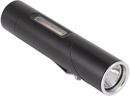 Linterna LED, 11 Modos de Iluminación 500LM Linterna de ángulo Recto Diseño de Clip de Bolígrafo, Cabezal Inclinable de 90 Grados Forma de L Linternas Recargables USB para Acampar