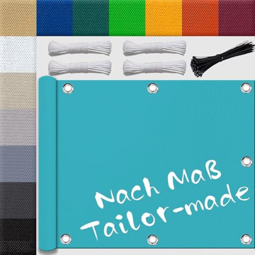 sonnensegel 1.8x1m markisenstoff rechteckig terrasse wasserdicht überdachung Balkon balkonverkleidung für terrassenüberdachung Balkon überdachung Blauer See